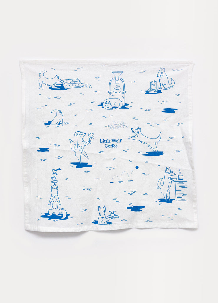 Little Wolf Illustrations Tea Towel